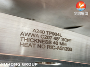 ASTM A240 F904L AWWA C207の鋼鉄は造られたフランジ ステンレス鋼のフランジを付けたようになる