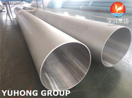 高精度のステンレス鋼の継ぎ目が無い管の二重鋼管PT HTのTP304/304L薄い壁と/UT /HT、6M//PC、12M/PC