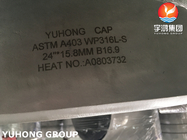 厚さ大 ASTM A403 WP304L ステンレス鋼キャップ