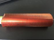 CuNi 90/10 の形のタイプ熱交換器のひれ付き管 OD25.4 X 1.5WT L Finned 銅の管
