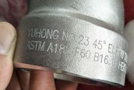 複式アパートの鋼鉄は適切なASTM A182 F60 S32205の同心のスエージ45°/90°の肘のニップルのティーMSS SP-95 ASME B16.11を造りました