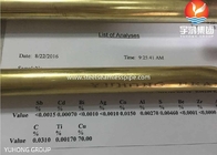熱交換管 ASTM B111 UNS C44300, UNS C68700 銅合金シームレスチューブ