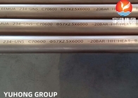 まっすぐな銅のボイラー管ASTM B111 O61 C70600 C71500のニッケル合金の管