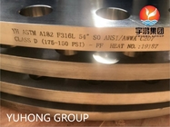 SOFF ANSI/AWWA C207のクラスDのフランジの鋼鉄はASME ASTM BS 175-150のPSI、86PSIフランジを付けたようになる