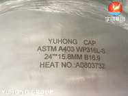 ASME B16.9 バットウェルドパイプフィッティング ASTM A403 WP316L 不同鋼キャップ
