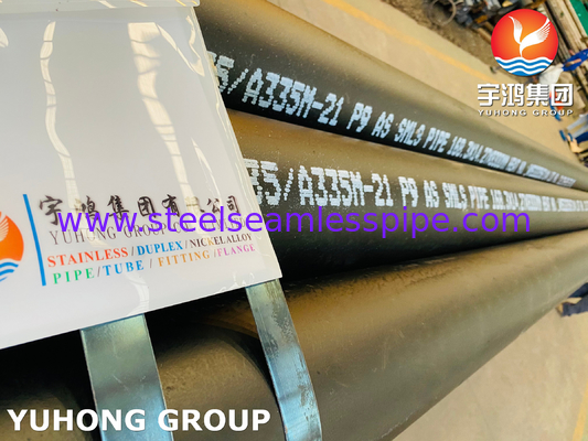 ASME SA335 P9 燃焼炉,燃焼暖房,流通管,放射管のための合金鋼のシームレスパイプ