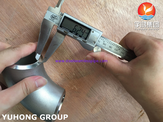 ASTM B366 WP904L 肘 90度ステンレス鋼 バットウェルド フィッティング ASME B16.9