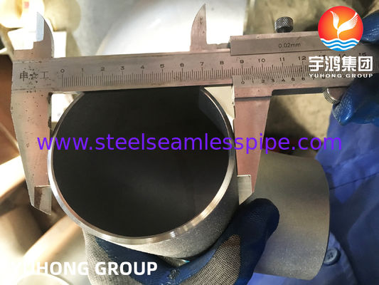 ASTM A403 WP347H-S 高温プロセスパイピング用の長半径90°の肘の裏の溶接装置