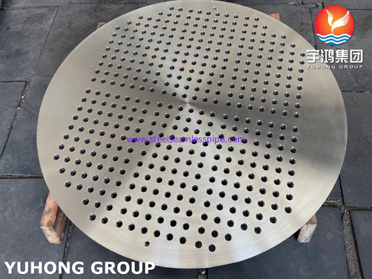 ASTM A182 F316 熱交換器の部品のために鋳造された長直径のステンレス鋼のチューブシート