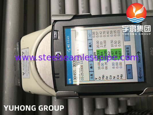 熱交換器用 ASTM A269 TP304 ステンレス鋼シームレスチューブ（酸洗・焼鈍、PMI試験済み）