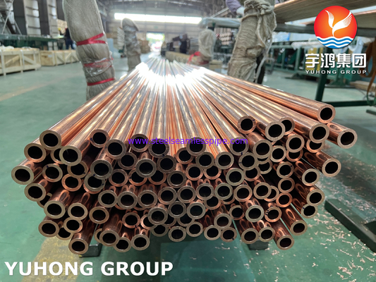 ASTM B111 UNS C12200 / CW024A シームレス銅管,DHP熱交換管