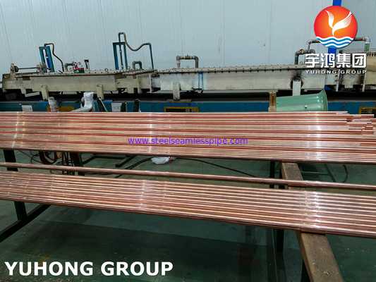 ASTM B111 UNS C12200 / CW024A シームレス銅管,DHP熱交換管