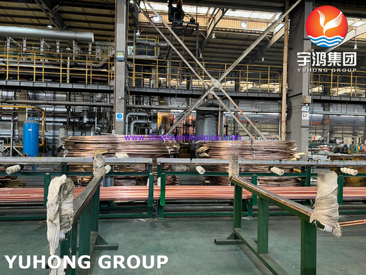 ASTM B111 UNS C12200 / CW024A シームレス銅管,DHP熱交換管