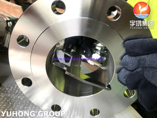 SA182 F60 / UNS S32205 鍛造二相ステンレス鋼フランジ、溶接ネックRF面 ANSI B16.5、排水処理設備用