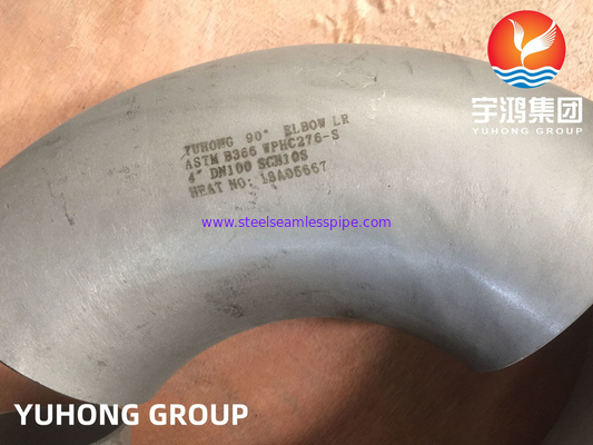 オイル ガスのためのASTM B366 C276のステンレス鋼の肘の管付属品B16.9