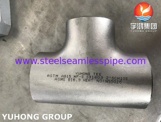 等しいティーASTM A815 S31803 B16.9の熱交換器オイル ガスに合う複式アパート鋼管