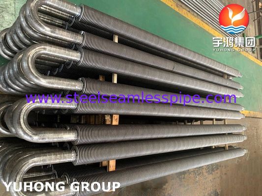 カーボン・スチールU・ベンド 固体フィニングチューブ,高周波溶接フィニングとA106 Gr.Bパイプ