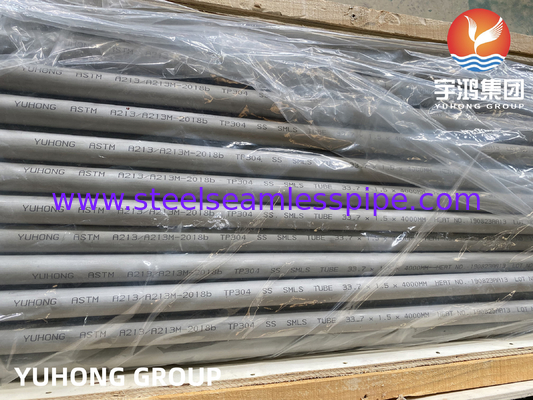 ASTM A213 / ASME SA213 TP304 ステンレス鋼のシームレス熱交換管