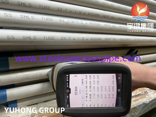 ASTM A213 / ASME SA213 TP304 ステンレス鋼のシームレス熱交換管