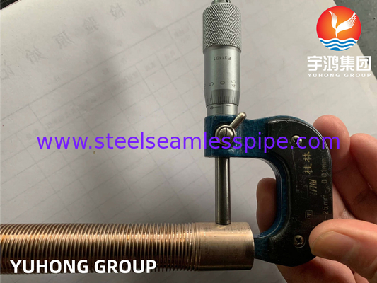 ASTM B111 C70600 O61 熱交換器用銅ニッケル合金低フィン管