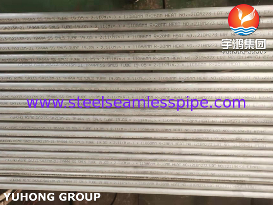 ASTM A213 (ASME SA213) TP444 ステンレス鋼のシームレスパイプ