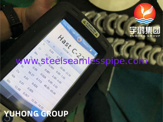 ASTM B366 N06022 ハステロイC22 180度肘合金鋼フィッティングB16.9