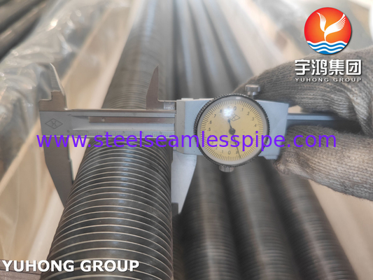 ASTM A179 炭素鋼 無縫 L型 羽根管 空気給湯器用