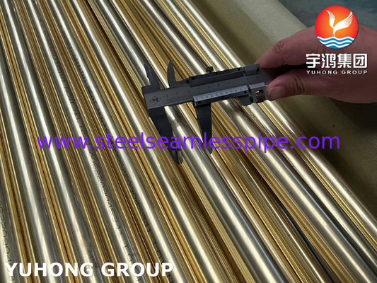 銅合金シームレスチューブ ASTM B111 C44300 銅ニッケルチューブ 6M/PC,12M/PC