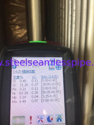 ASTM B444 Gr.2 INCONEL 625熱交換器の塗布100% UT及びと及びHTのための継ぎ目が無いUのくねりの管