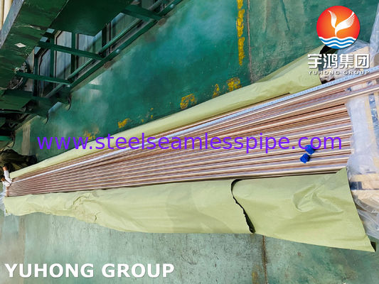 銅合金シームレスチューブ ASTM B111 C44300 銅ニッケルチューブ 6M/PC,12M/PC
