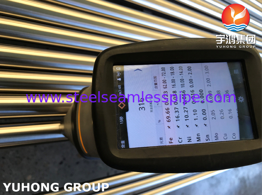 ASTM A269 TP316L 海水設備用 鮮明な焼却式シームレス管