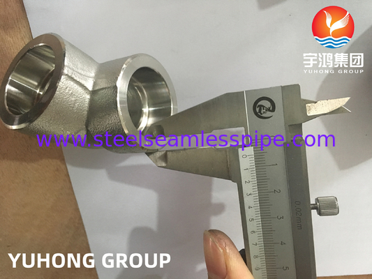 ASTM A182 F304 ステンレス鋼 鍛造式 90 DEG 肘 高圧 B1611