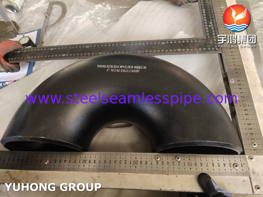 ASTM A234 WP9 炭酸鋼180度肘部バック溶接フィッティング