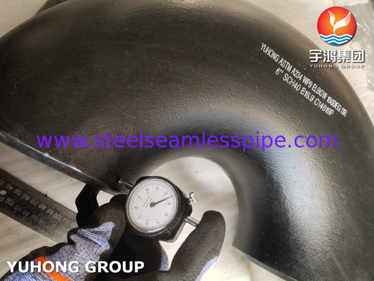 ASTM A234 WP9 炭酸鋼180度肘部バック溶接フィッティング