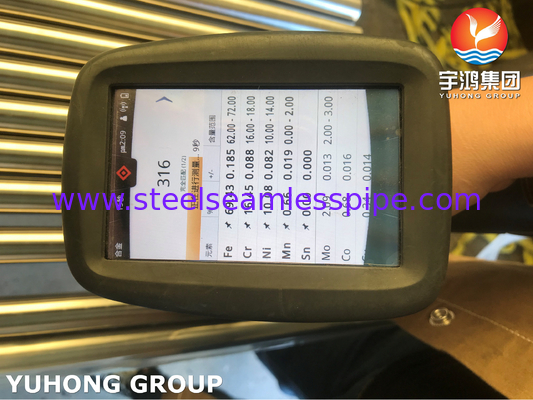 ASTM A269 TP316L シームレスチューブ Ra≤0.2μm 医療用摂食ストロー、ISO 13485 認証​