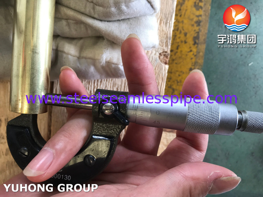ASME SB111 C44300 熱交換器用冷式で完成したO61 アドミラリティ・ブラスチューブ