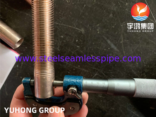 銅ニッケル合金 低フィニントチューブ ASME SB111 UNS C70600 CuNi 90/10 シェルチューブ熱交換器用
