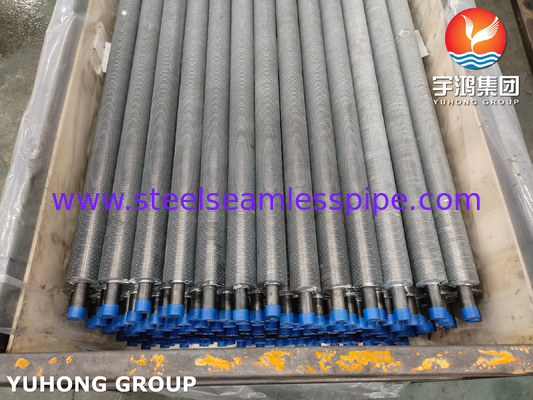押出フィンチューブ ASTM A179 炭素鋼管 ASTM B241 6063 フィン エコノマイザー用焼鈍
