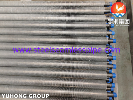 押出フィンチューブ ASTM A179 炭素鋼管 ASTM B241 6063 フィン エコノマイザー用焼鈍