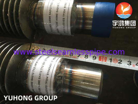 ASME SA213 T22 合金鋼シームレスチューブ 11CR HFW 固体フィンチューブ 前熱器用