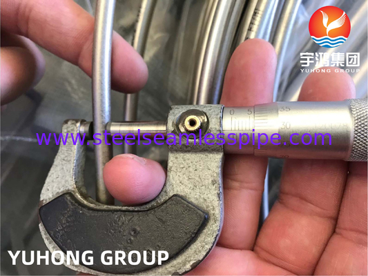 ASTM A269 TP316L ステンレス・スチール・ローリング・チューブ 化学注入用 鮮明なアニール
