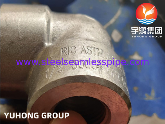 ASTM A182 F53 S32750 スーパーデュプレックスステンレス鋼フィッティング 90Deg肘 B16.11 化学用途