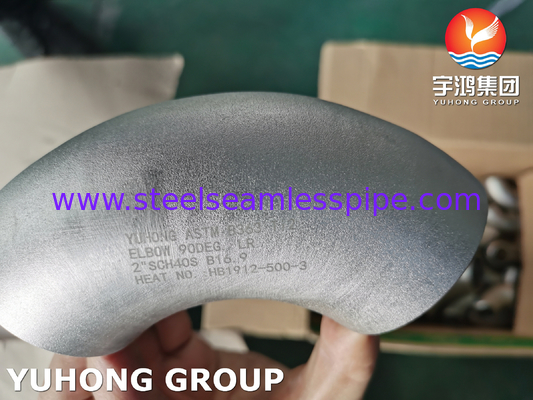 ASTM B363 Ti2 UNS R50400 3.7035 チタン合金鋼 Gr.2 バット・ウェールドパイプフィッティング 90° Lr 肘等式 Tee