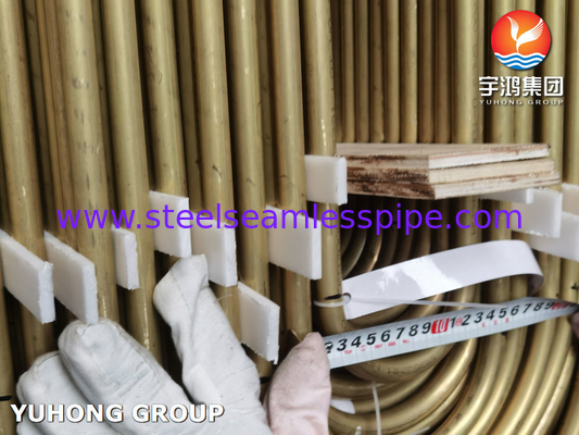 ASTM B111 UNS C68700 アルミ製の銅管 無縫Uベンド熱交換管