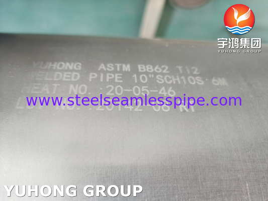 ASTM B862 Ti2 熱交換器用チタン溶接管