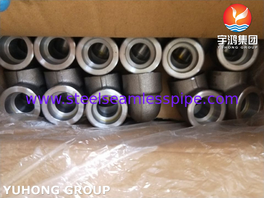 ASTM A105 炭素鋼のフィッティングソケット溶接 90Deg LR肘 3000LBS ASME B16.11