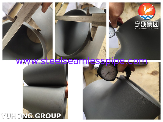 ASME B16.9 ASTM A234 WPB 炭素鋼管のフィッティング ブラックコーティングフィッティング