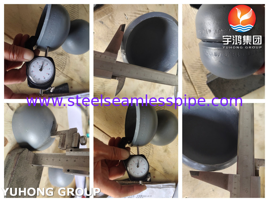 ASME B16.9 ASTM A234 WPB 炭素鋼管のフィッティング ブラックコーティングフィッティング