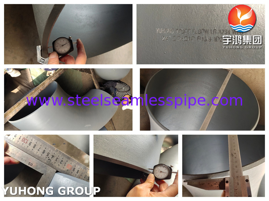 ASME B16.9 ASTM A234 WPB 炭素鋼管のフィッティング ブラックコーティングフィッティング