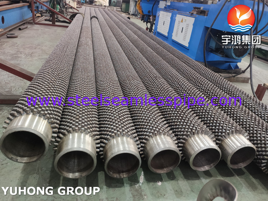 合金鋼 ASTM A213,ASME SA213 T9 蒸気炉用 ステッドフィンチューブ